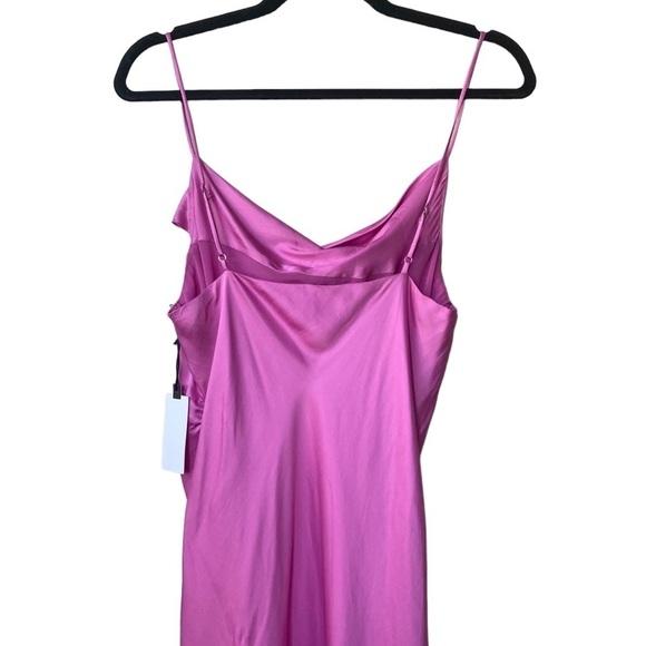 Astr Pink Satin Mini Dress - Picture 8 of 11